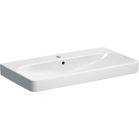 LAVOAR GEBERIT SMYLE SQUARE 60X48 CU ORIFICIU BATERIE SI PREPLIN
